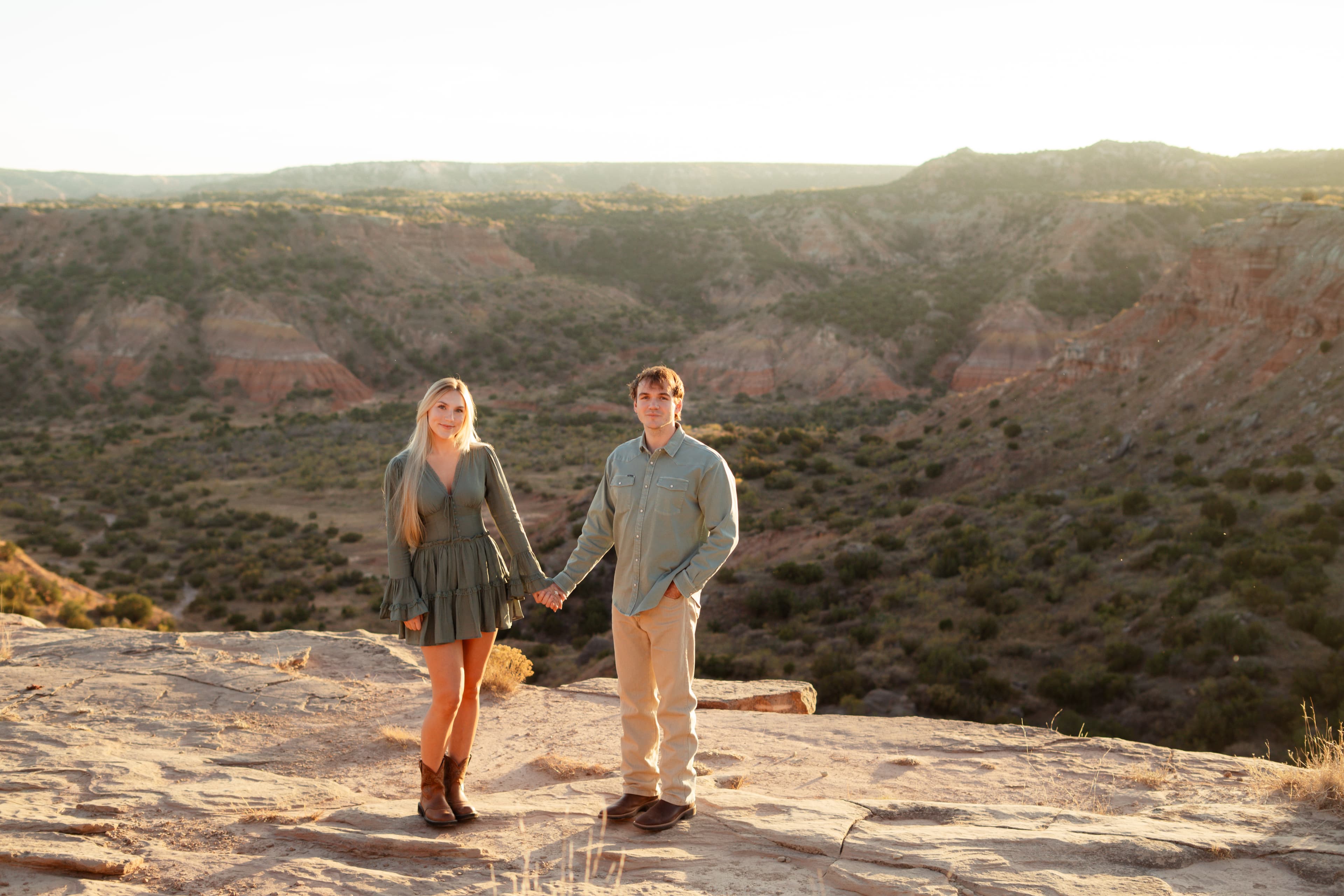 Zane and Brynne at the canyon overlook